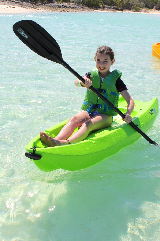 girl in kayak